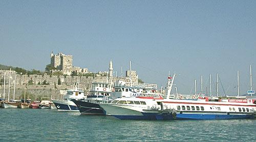 the Bodrum ferries waiting for you